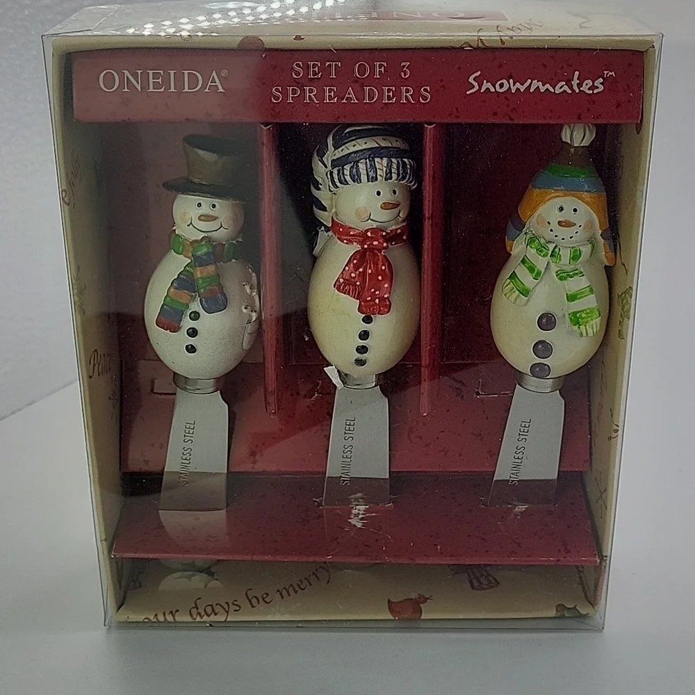 Oneida snowmen holiday